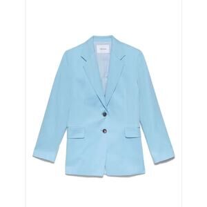 FRAME Sky Blue Oversized Polin Blazer Jacket